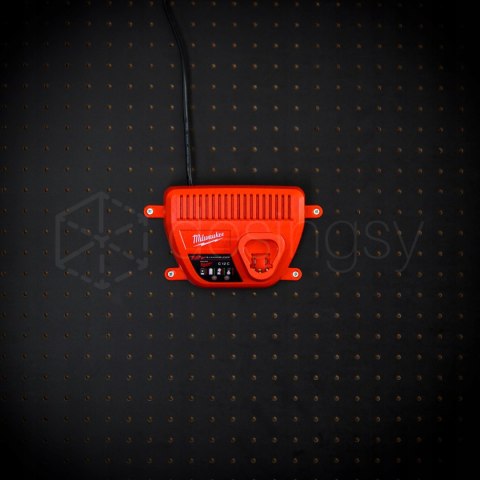 Uchwyt mocowanie do ładowarki Milwaukee C12C C 12 Łatwy i szybki montaż RED Uchwyt mocowanie do ładowarki Milwaukee C12C C 12 Łatwy i szybki montaż RED