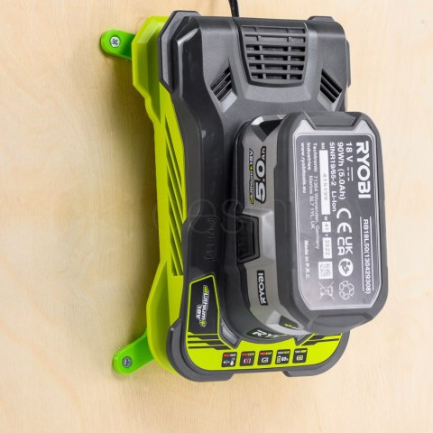 Uchwyt mocowanie do ładowarki Ryobi RC18150 18V Łatwy i szybki montaż Zielo Uchwyt mocowanie do ładowarki Ryobi RC18150 18V Łatwy i szybki montaż Zielo