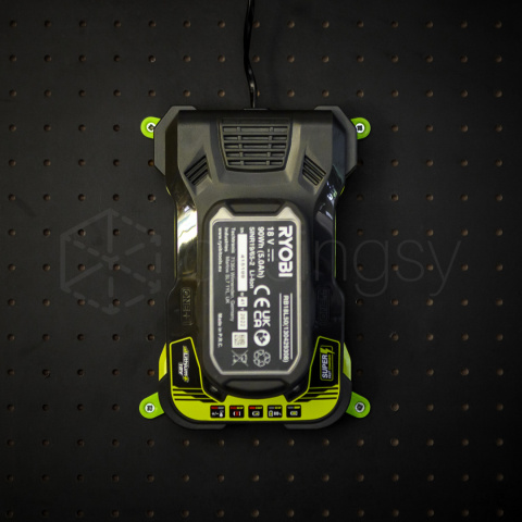 Uchwyt mocowanie do ładowarki Ryobi RC18150 18V Łatwy i szybki montaż Zielo Uchwyt mocowanie do ładowarki Ryobi RC18150 18V Łatwy i szybki montaż Zielo