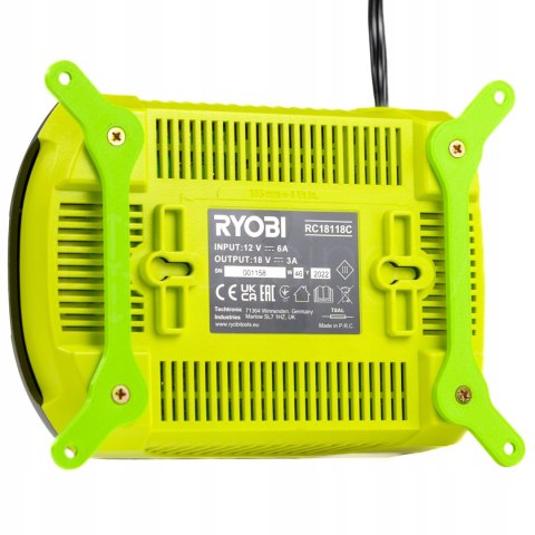 Uchwyt mocowanie do ładowarki Ryobi RC18118C 12V Łatwy i szybki montaż Ziel Uchwyt mocowanie do ładowarki Ryobi RC18118C 12V Łatwy i szybki montaż Ziel