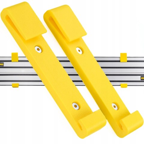 2x Uchwyty montażowe na ścianę do szyna prowadząca DeWalt- Szybki montaż 2x Uchwyty montażowe na ścianę do szyna prowadząca DeWalt- Szybki montaż