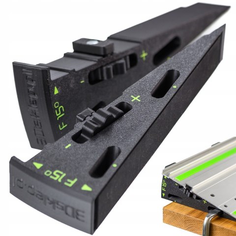 Dystans klin kątowy WedgeF15 cięcie 60° w miejsce 45° do szyny Festool 2szt