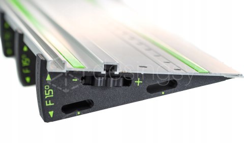 Dystans klin kątowy WedgeF15 cięcie 60° w miejsce 45° do szyny Festool 2szt Dystans klin kątowy WedgeF15 cięcie 60° w miejsce 45° do szyny Festool 2szt
