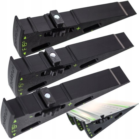 Dystans klin kątowy WedgeF15 cięcie 60° w miejsce 45° do szyny Festool 3szt