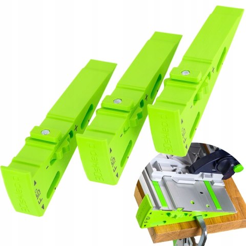 Dystans klin kątowy WedgeF15 cięcie 60° w miejsce 45° do szyny Festool 3szt Dystans klin kątowy WedgeF15 cięcie 60° w miejsce 45° do szyny Festool 3szt