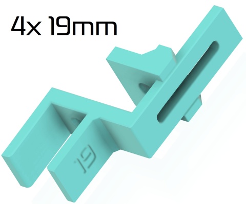 4x Scribing with an 19mm offset SHIFTSCRIBE overlay tool