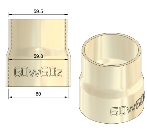 Adapter redukcja 60w60z
