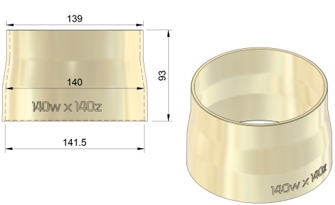 Adapter redukcja 140w140z