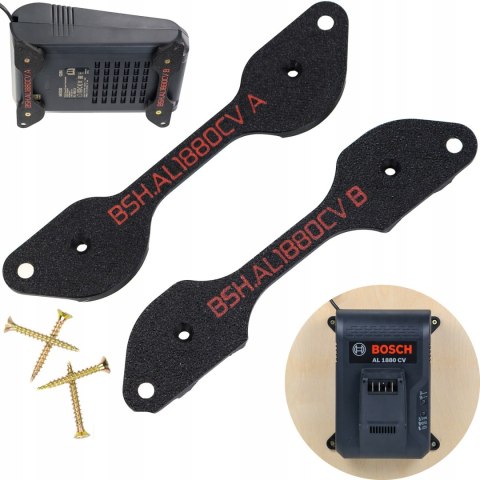 Uchwyt mocowanie pasujące do ładowarki BOSCH AL1880CV Łatwy i szybki montaż