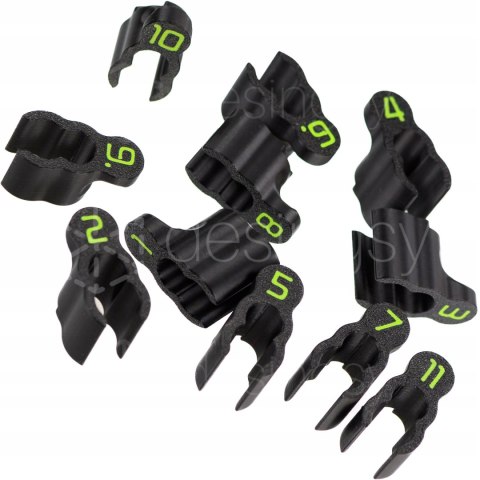 Blokady głębokości frezowania do Domino DF500 - zestaw 11 dystansów 1-11 mm