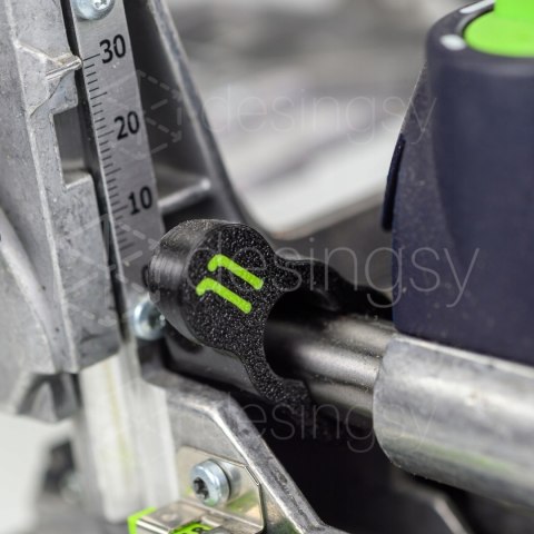 Blokady głębokości frezowania do Domino DF500 - zestaw 11 dystansów 1-11 mm