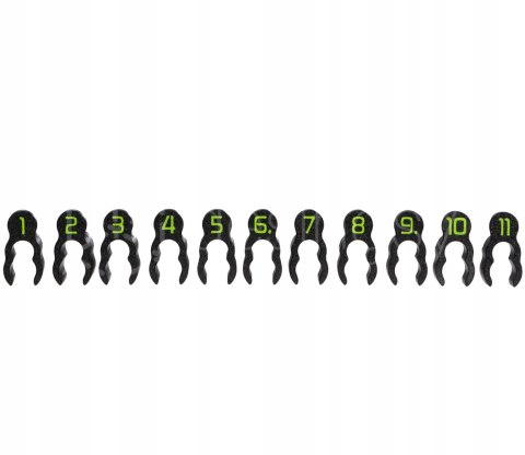 Blokady głębokości frezowania do Domino DF500 - zestaw 11 dystansów 1-11 mm