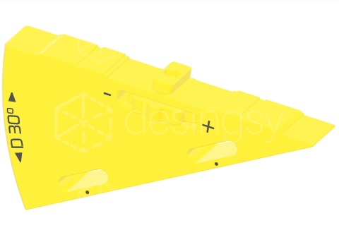 Dystans klin kątowy WedgeD30 cięcie 75° w miejsce 45° do prowadnicy DeWalt