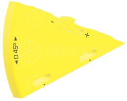 Dystans klin kątowy WedgeD30 cięcie do 90° w miejsce 45° do prowadnicy DeWalt