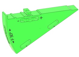 Dystans klin kątowy WedgeF30 cięcie 75° w miejsce 45° do prowadnicy Festool