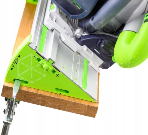 Dystans klin kątowy WedgeF30 cięcie 75° w miejsce 45° do prowadnicy Festool