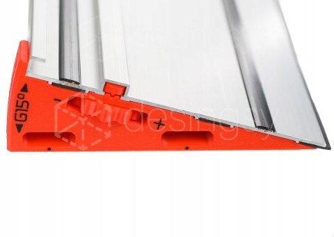 Dystans klin kątowy WedgeG15 cięcie 60° w miejsce 45 do prowadnicy Graphite