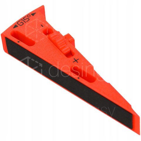 Dystans klin kątowy WedgeG15 cięcie 60° w miejsce 45 do prowadnicy Graphite