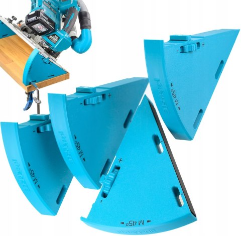 Dystans klin kątowy WedgeM45 cięcie 90° w miejsce 45° do prowadnicy Makita