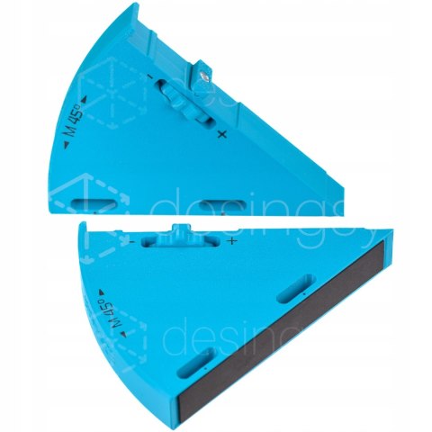 Dystans klin kątowy WedgeM45 cięcie 90° w miejsce 45° do prowadnicy Makita