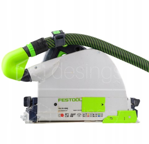 Kolanko kątowe do zagłębiarek Festool TS75 EBQ gładkie STOP haczeniu U-TURN