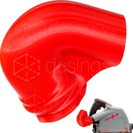 Kolanko kątowe do zagłębiarki MAFELL MT 55 cc koniec haczenia węża U-TURN Red