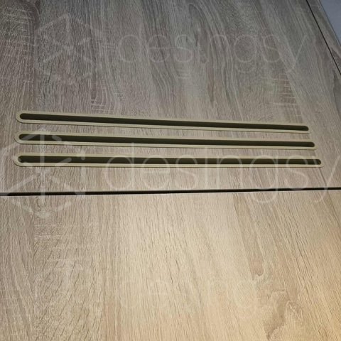 Maskownica Szczelinowa Wentylacyjna 450z14.3zKołnierz5Wys18.5 Czarny