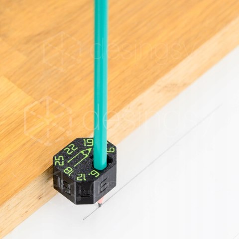 Przymiar do trasowania Scribe Offset 6 9 12 15 18 19 22 25 + ołówek BIC