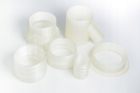 Rozgałęźnik trójnik redukcja 100x50x100 SPIRO osłona tarcz