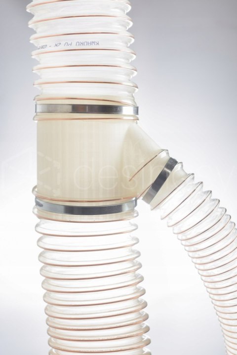 Rozgałęźnik trójnik redukcja 120x50x120 SPIRO osłona tarcz 120z50z120z