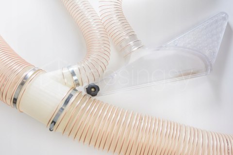 Rozgałęźnik trójnik redukcja 120x50x120 SPIRO osłona tarcz 120z50z120z