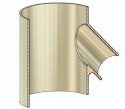 Rozgałęźnik trójnik redukcja 120x50x120 SPIRO osłona tarcz 120z50z120z