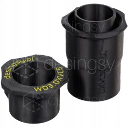 Zestaw adapterów do połączenia DeWalt DXVCS003 i odkurz. Kärcher WD3 wężami