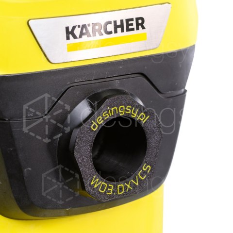 Zestaw adapterów do połączenia DeWalt DXVCS003 i odkurz. Kärcher WD3 wężami