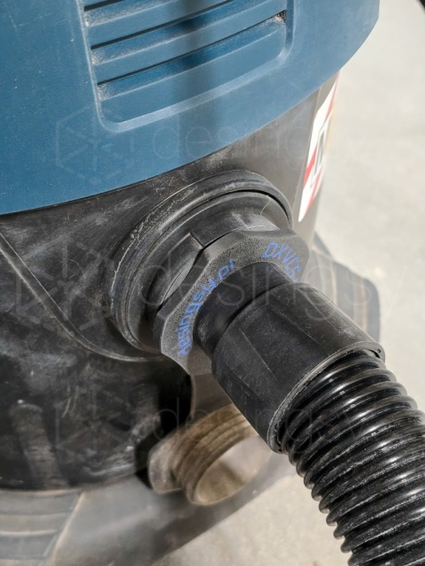 Zestaw adapterów do połączenia DeWalt DXVCS003 i odkurzacza BOSCH GAS 35 M AFC wężami