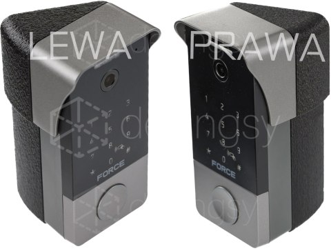 Adapter montażu pod kątem pasuje do wideomofonu Force Zen Pro Prawy 30 st.