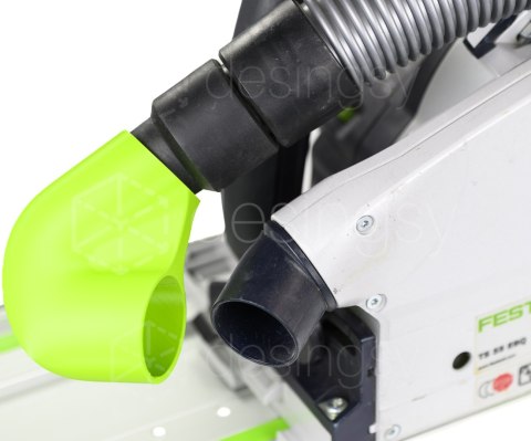 Kolanko kątowe do zagłębiarek Festool TS75 EBQ gładkie STOP haczeniu U-TURN