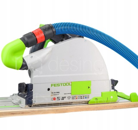 Kolanko kątowe do zagłębiarek Festool TS75 EBQ gładkie STOP haczeniu U-TURN