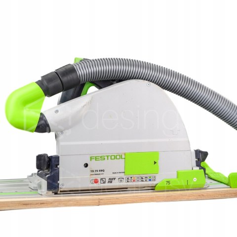 Kolanko kątowe do zagłębiarek Festool TS75 EBQ gładkie STOP haczeniu U-TURN