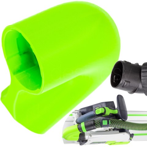 Kolanko kątowe zagłębiarki Festool TS 60 TS60 koniec haczenia węża WPUST U-TURN