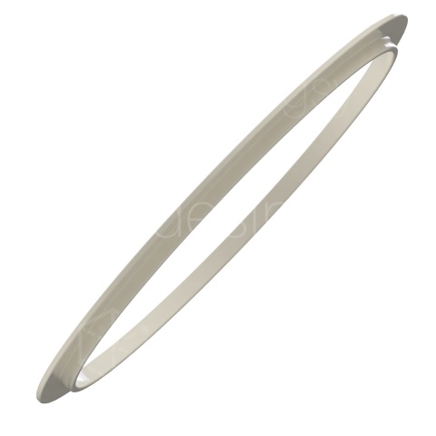 Rozeta maskująca do HDF ∅100 98zKołnierz8Wys3 Biała