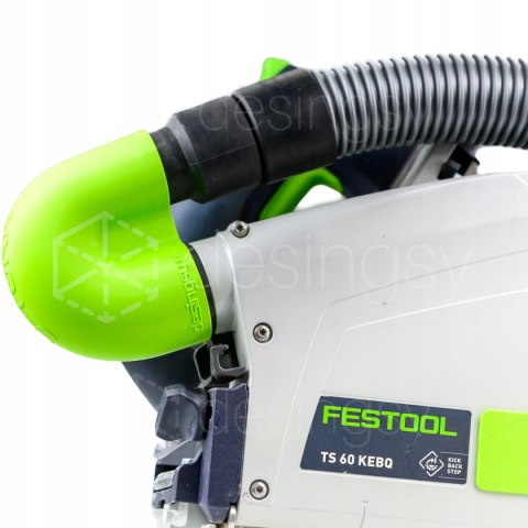 U-TURN kolanko kątowe bezpośrednio na gniazdo zagłębiarki Festool TS60 KEBQ