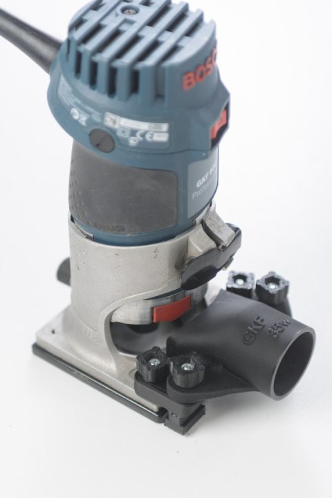 NemoDust Adapter szyny prowadzącej do Bosch GKF 600 Ø35 NemoDust Adapter szyny prowadzącej do Bosch GKF 600 Ø35