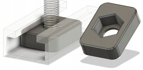T-Nut M6 T-Track wpust do profili ALU 20mm 20szt T-Nut M6 T-Track wpust do profili ALU 20mm 20szt