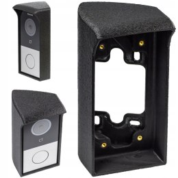 Adapter z daszkiem do montażu pod kątem do wideomofonu Akuvox E12W Lewy 30