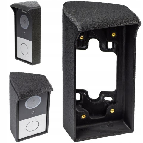 Adapter z daszkiem do montażu pod kątem do wideomofonu Akuvox E12W Lewy 30