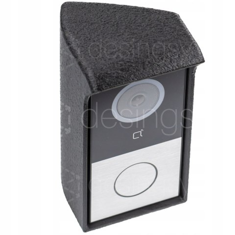 Adapter z daszkiem do montażu pod kątem do wideomofonu Akuvox E12W Lewy 30