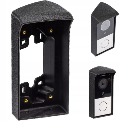 Adapter z daszkiem do montażu pod kątem do wideomofonu Akuvox E12W Prawy 30