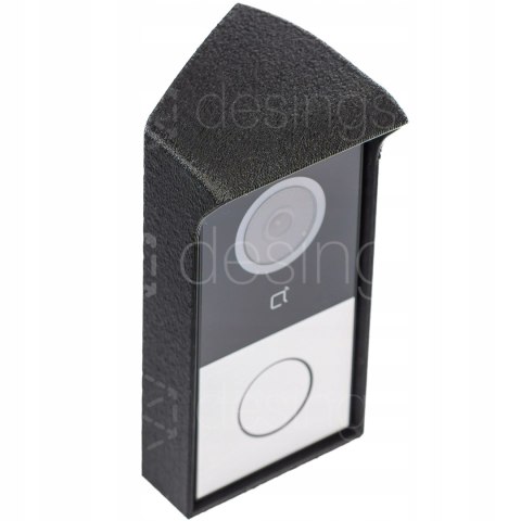 Adapter z daszkiem do montażu pod kątem do wideomofonu Akuvox E12W Prawy 30