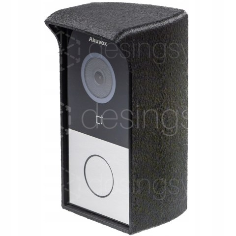 Adapter z daszkiem do montażu pod kątem do wideomofonu Akuvox E12W Prawy 30